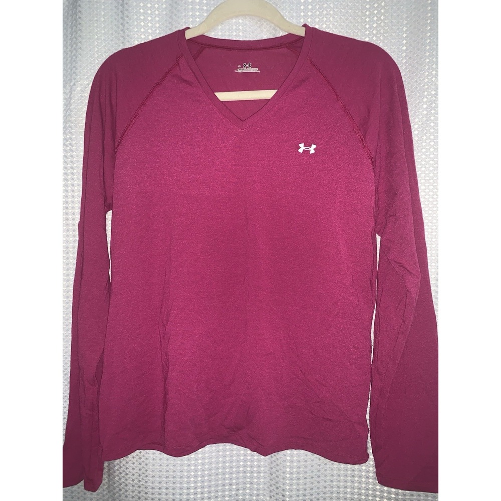 Underarmour Womens‎ Large Long Sleeve Raspberry Top